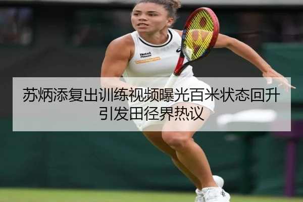苏炳添复出训练视频曝光百米状态回升引发田径界热议